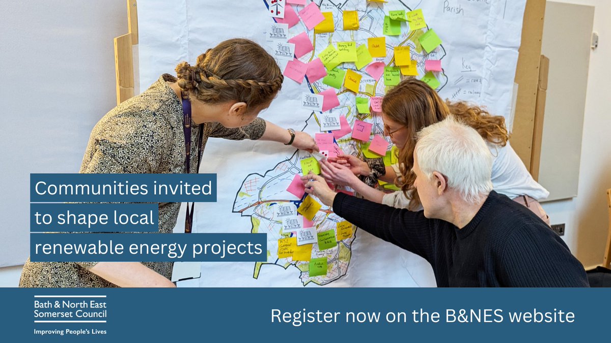 B&NES Council (@bathnes) on Twitter photo 🌍 Want your community to lead a local renewable energy project? Solar farms, wind turbines and more - all powered by and for your community. Register interest by 1 Aug 🔗 bathnes.gov.uk/communityenerg… #CommunityEnergy #BathNES #NetZero <a href="/GreenBathNES/">Green News Bathnes</a> 🌍 Want your community to lead a local renewable energy project? Solar farms, wind turbines and more - all powered by and for your community. Register interest by 1 Aug 🔗 bathnes.gov.uk/communityenerg… #CommunityEnergy #BathNES #NetZero <a href="/GreenBathNES/">Green News Bathnes</a>