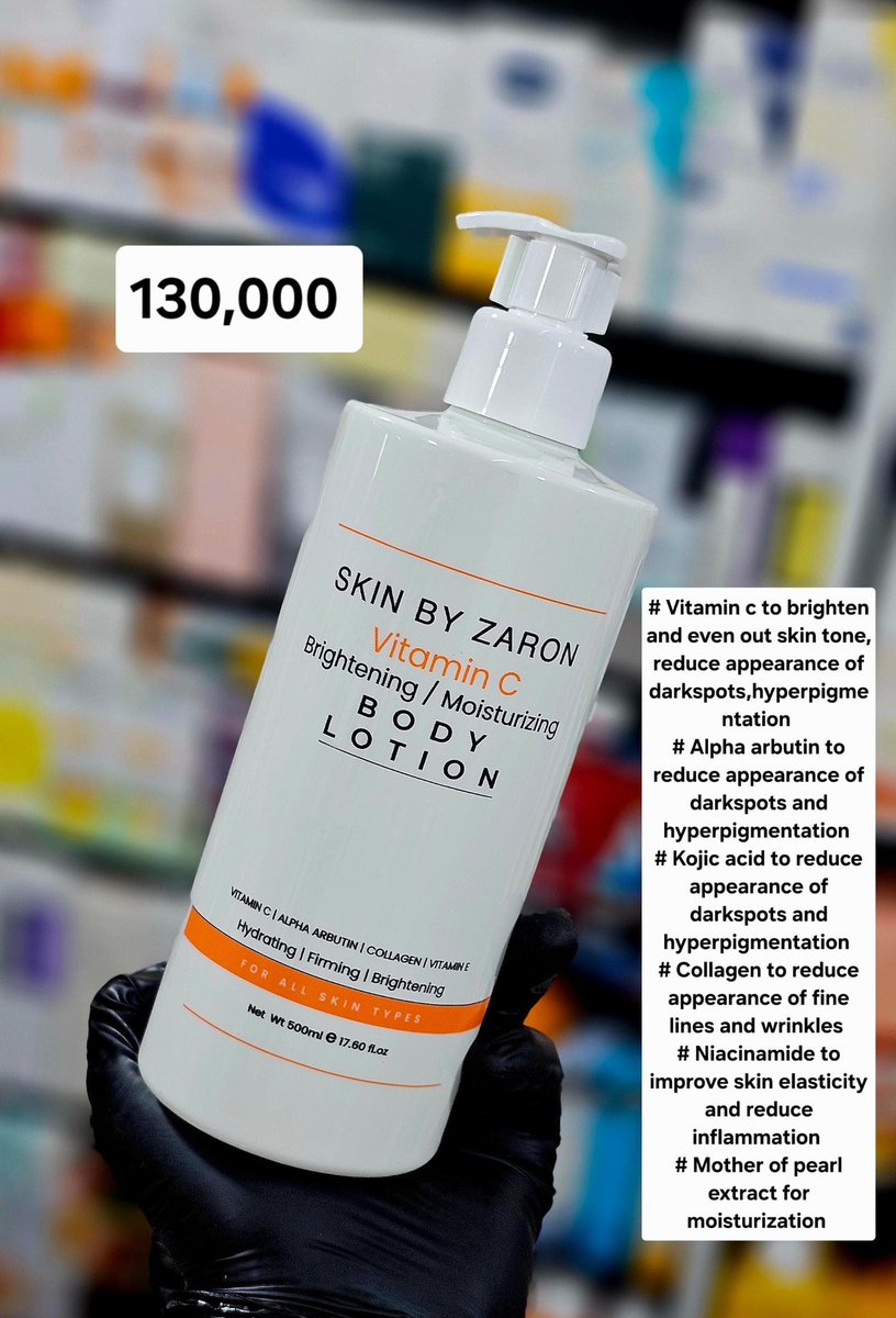 We still have body lotions of all skin types
For brightening,even toning and clearing hyperpigmentation 
0781159107 
3 sister Complex shop A24 Ntinda