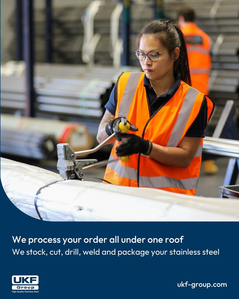 UKFGroup's tweet image. The UKF Group is a combination of UKF Stainless LTD and The Joint Perforating Company LTD, meaning we have over 20 years of experience in processing and manufacturing

Call to talk through your stainless steel requirements
ukf-group.com

#UKFGroup #StainlessSteel