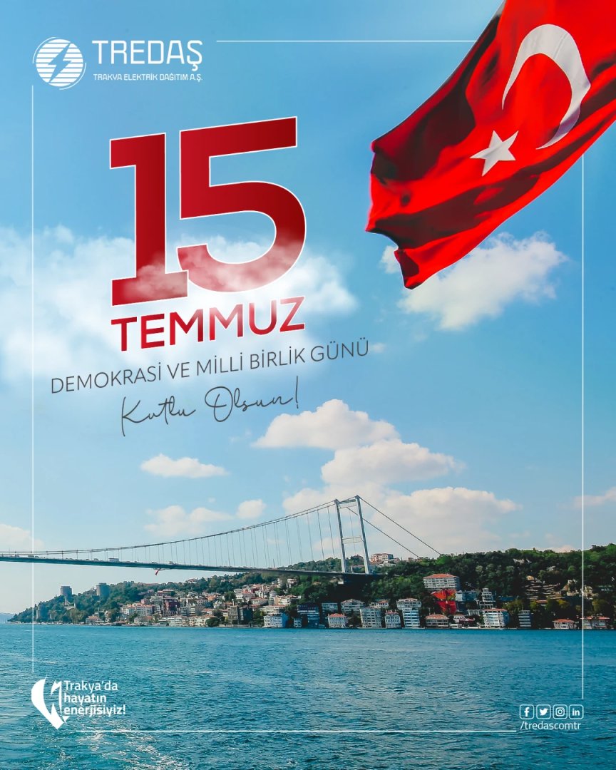 🕊️🇹🇷 15 Temmuz, birlik ve beraberliğimizin önemini hatırladığımız özel bir gün.

Bu anlamlı günde hayatını kaybedenleri saygıyla anıyor, ülkemize emek veren tüm kahramanlara minnettarlığımızı sunuyoruz.

#15Temmuz