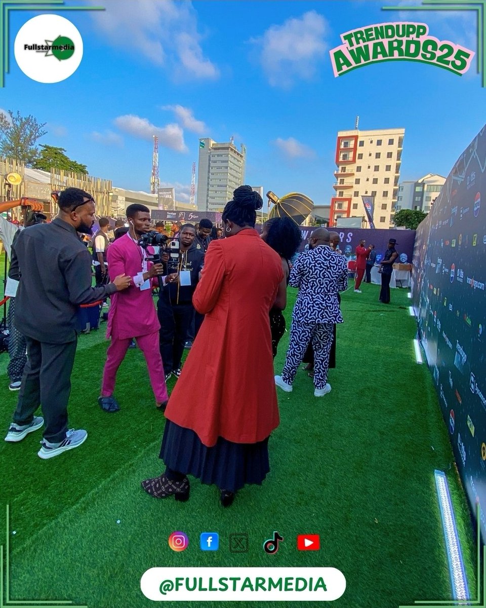 fullstarmedia's tweet photo. โจ FULLSTAR MEDIA at #TrenduppAwards25
From red carpet glitz to the main event magic, we captured it all. More highlights are coming! ๐ธ๐
Follow @FullstarMedia & turn on notifications to stay tuned!
#FullstarMedia #EventHighlights #RedCarpetMoments #events #Lagos https://t.co/fEU2QhaWAK