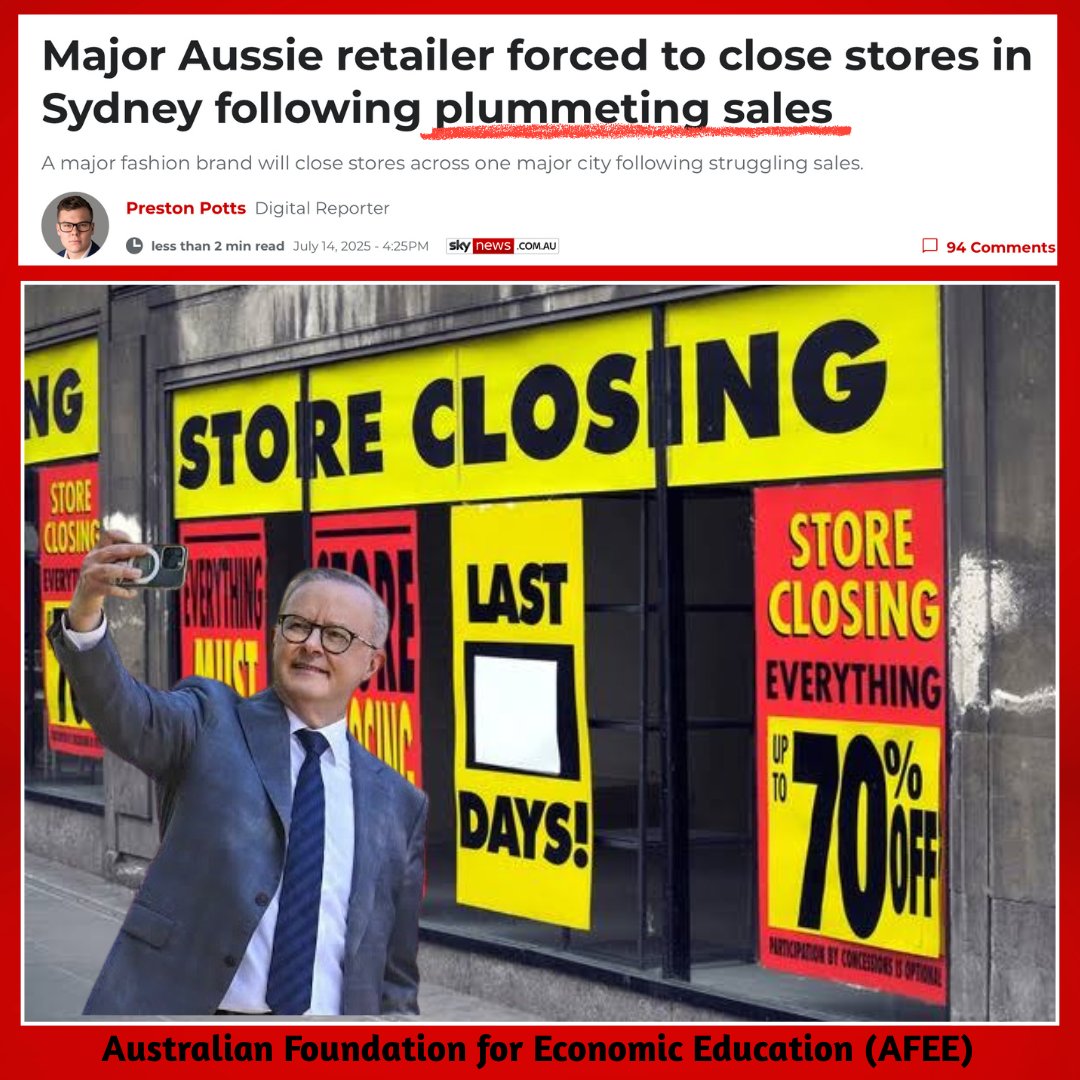 THE ALBANESE ECONOMY

Which Australian business will be the next to die, slaughtered at the alter of Net Zero ?

Net Zero results in inefficient generation of electricity and gross misallocation of limited resources.

The end result is higher costs and the destruction of wealth.