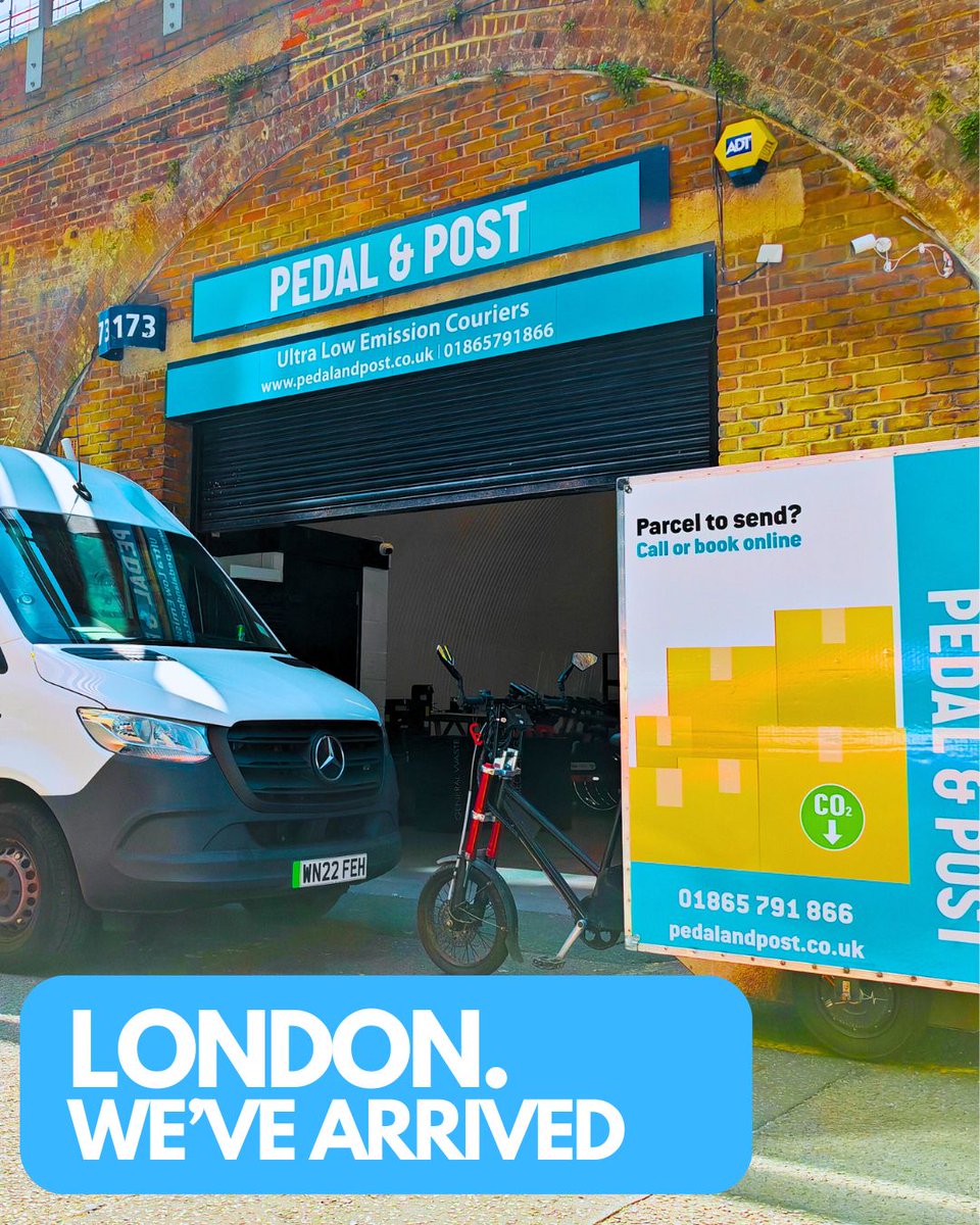 PedalandPost's tweet image. Hello, London! 📍

We’ve officially landed in the heart of the capital - welcome to our second city hub!

From the City to Southwark, Lambeth to Lewisham, we’re ready to serve London like never before.

💙 Read the full story on pedalandpost.co.uk/pedal-post-lau…