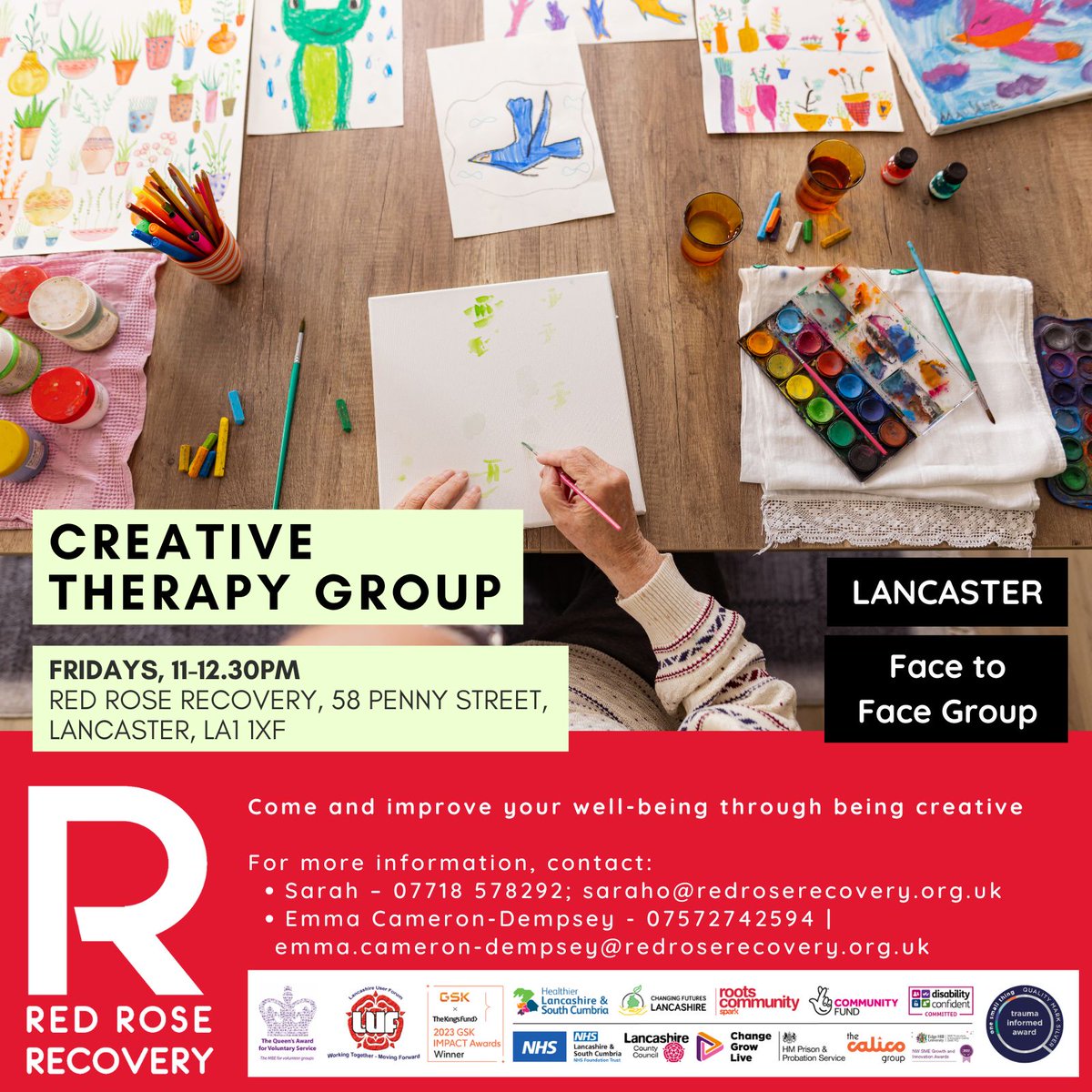 RRR_LUF's tweet image. Creative Therapy Group 🎨🧠
A space to express, explore, and connect,,,through art, creativity, and conversation.
Whether it’s painting, drawing, or simply being present, every session supports mental wellbeing and self-discovery.
#CreativeTherapy #ArtForWellbeing