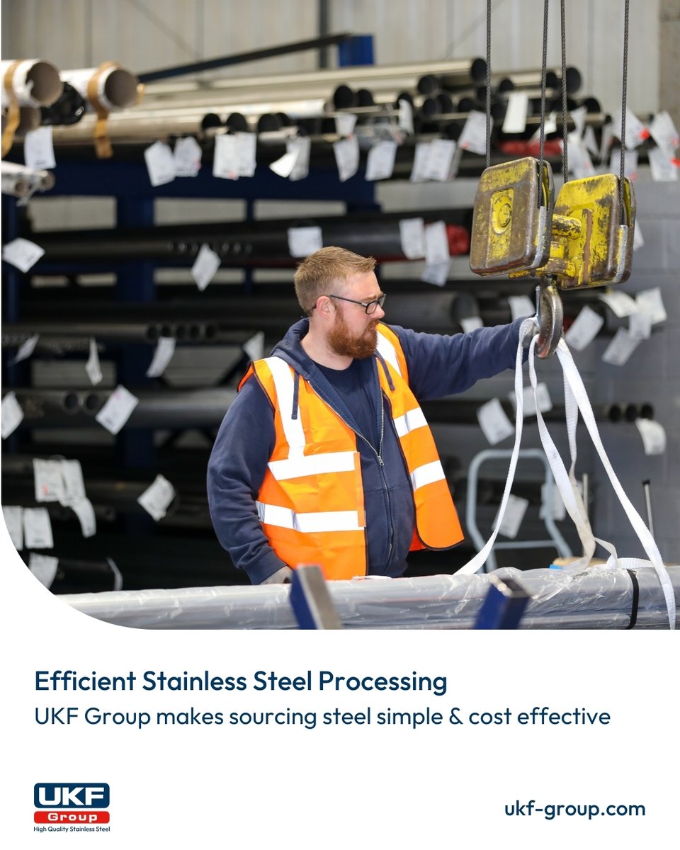 UKFGroup's tweet image. With stocking, processing and manufacturing all under one roof, you know that choosing UKF Group for your stainless steel will be efficient and cost-effective

Call to talk through your stainless steel requirements
ukf-group.com

#StainlessSteel #MetalProcessing