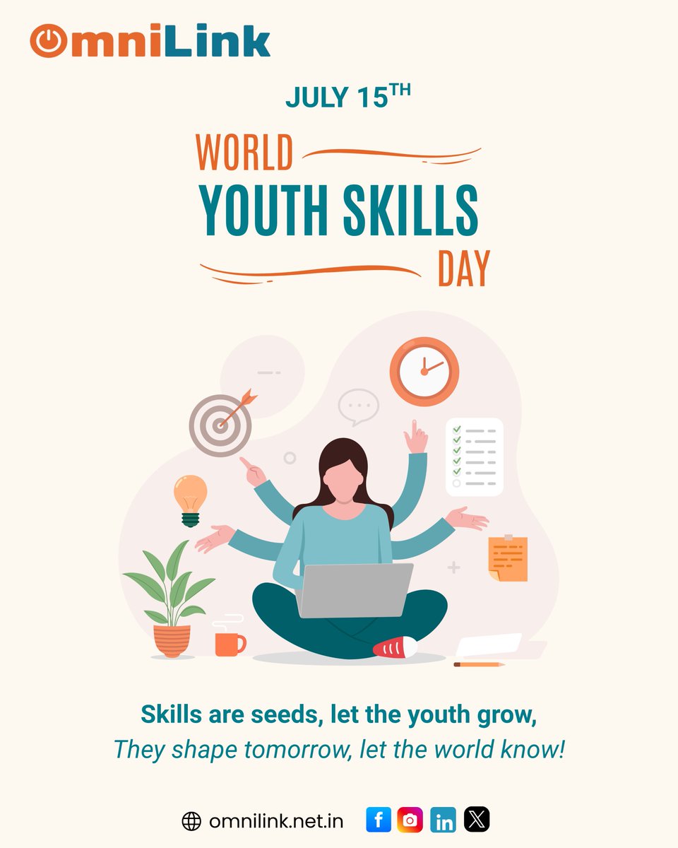 On #WorldYouthSkillsDay, we at OmniLink Technology celebrate the power of skills in shaping a brighter, smarter future.
Let’s empower the youth. Let the world know! 💡🌍
#YouthEmpowerment #FutureSkills #OmniLinkTechnology #TechForGood <a href="/WorldSkillCentr/">World Skill Center</a>