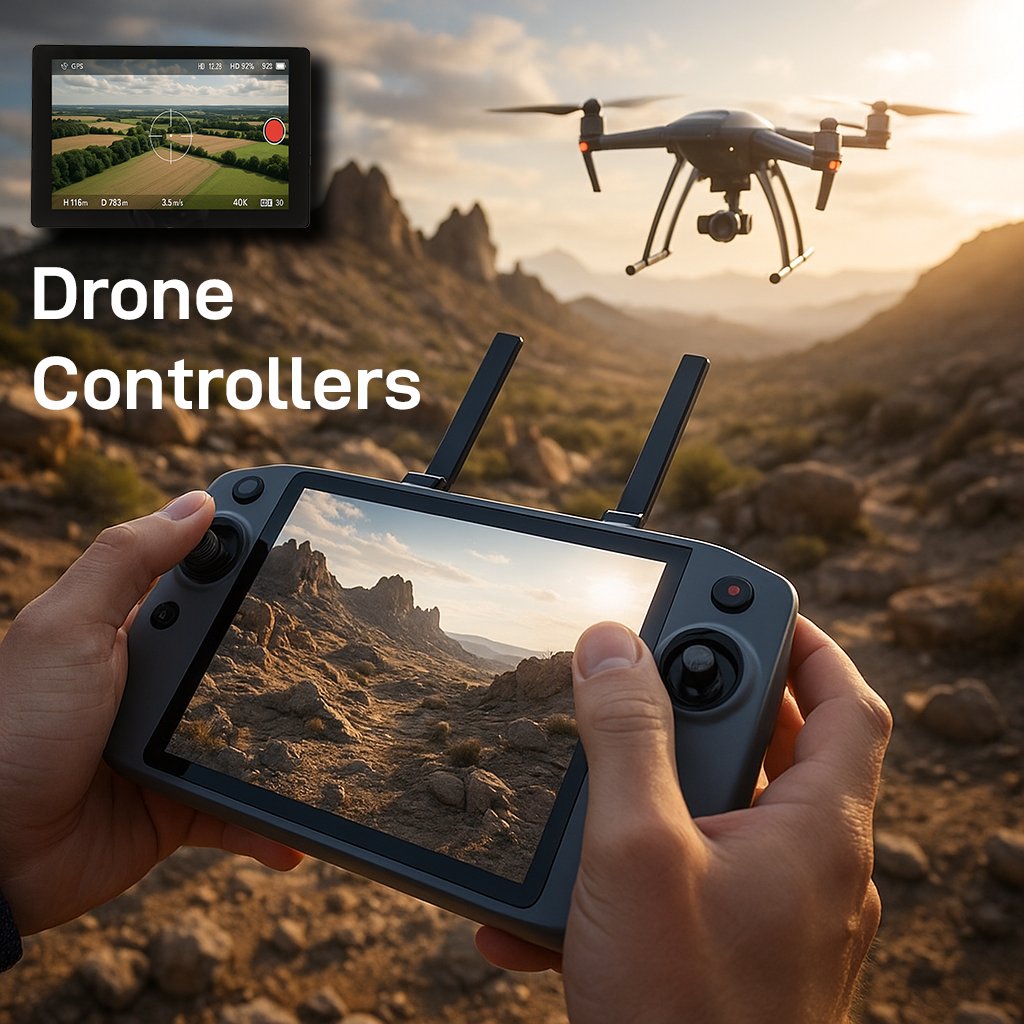 Displays ideal for drone controllers 🎮

Features include:
💡  High brightness for outdoor usage
☀️ UV resistance
⚫ Full array local dimming (FALD) technology
🔨 Vibration &amp; shock resistance
🕶️ Anti-glare &amp; anti-reflective surface treatments
🌡️ Wide temperature range