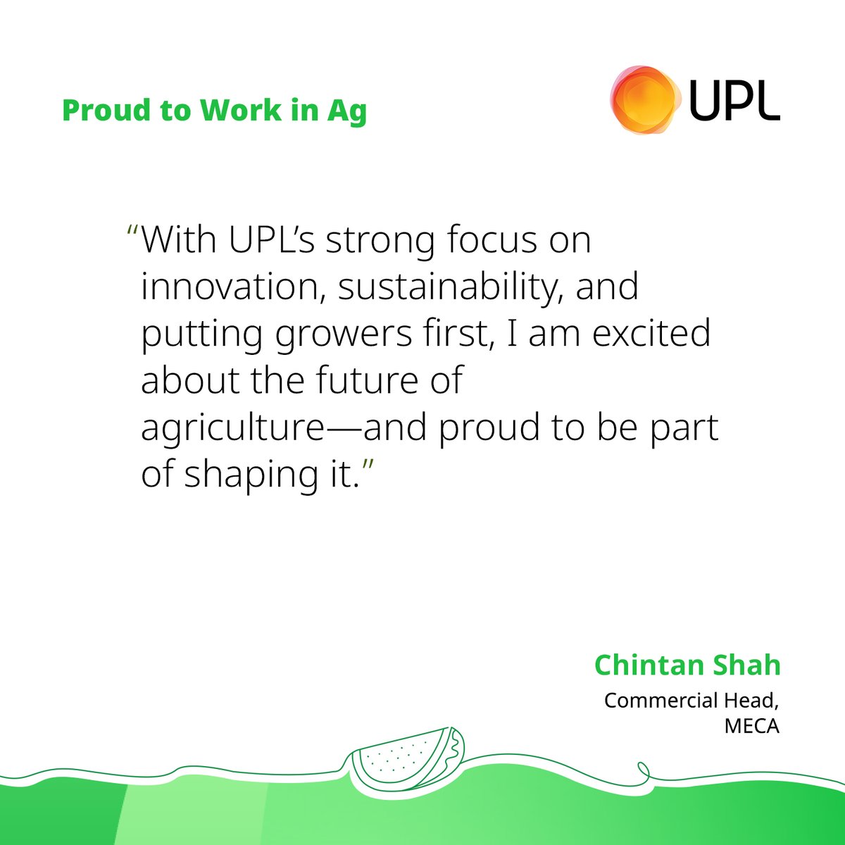 UPL Corp | Agri Solutions (@uplcorp) on Twitter photo As part of our #ProudToWorkInAg series, we are excited to spotlight Chintan Shah, Commercial Head – MECA. For Chintan, being part of UPL Corp is more than just a career—it’s about breaking barriers and solving farmers’ pain points. bit.ly/46KFjB9
<a href="/NPP_global/">Natural Plant Protection - NPP</a>
<a href="/UPLLtd/">UPL</a> As part of our #ProudToWorkInAg series, we are excited to spotlight Chintan Shah, Commercial Head – MECA. For Chintan, being part of UPL Corp is more than just a career—it’s about breaking barriers and solving farmers’ pain points. bit.ly/46KFjB9
<a href="/NPP_global/">Natural Plant Protection - NPP</a>
<a href="/UPLLtd/">UPL</a>