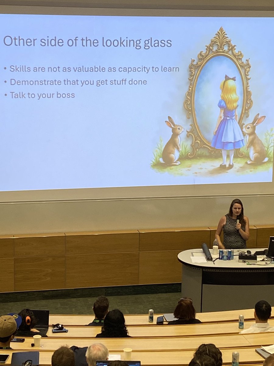 allisonl's tweet image. UCL Advanced Research Computing Festival begins with Emily Richardson @awscloud talking about her career pathway into advanced research computing and data science. Advice for those providing professional development support is ‘skills are not as valuable as capacity to learn’.