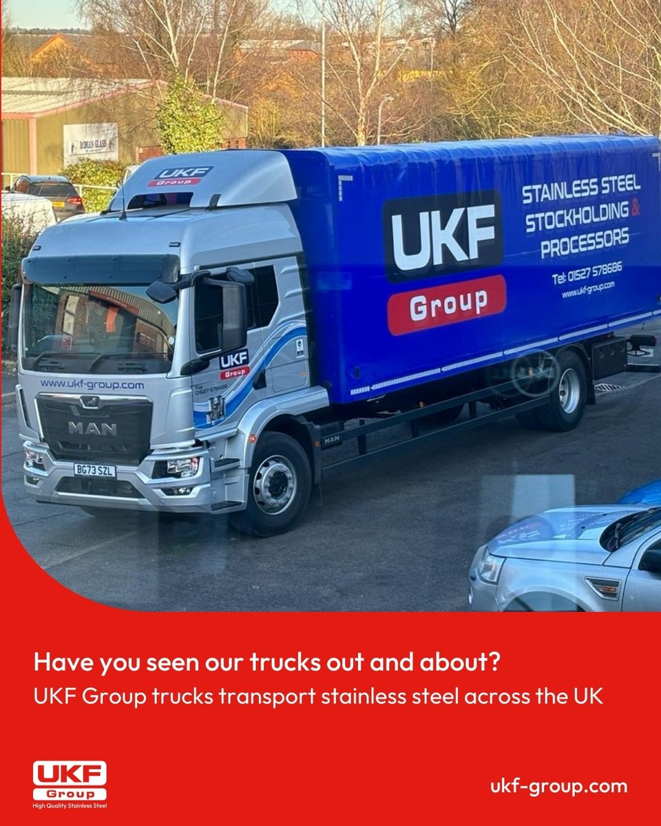 UKFGroup's tweet image. Have you seen our trucks on the move lately?

Drop a comment below if you&apos;ve seen one of the fleet

See our stainless steel range on our website and get in touch for a quote
ukf-group.com

#UKFGroup #StainlessSteel #MetalProcessing #SteelSupply
