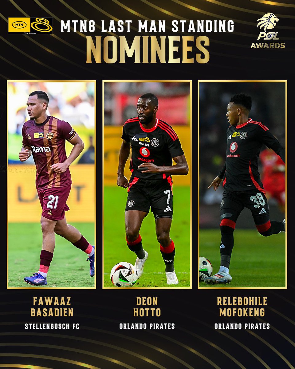 FootyNamibia's tweet photo. 🇳🇦Deon Hotto nominated for MTN 8 Cup last man standing player of the tournament. (Top 3)

1. Fawaaz Basadien (Stellenbosch)
2. Deon Hotto (Orlando Pirates)
3. Relebohile Mofokeng (Orlando Pirates)

#footynamibia https://t.co/On4AzLhmdD