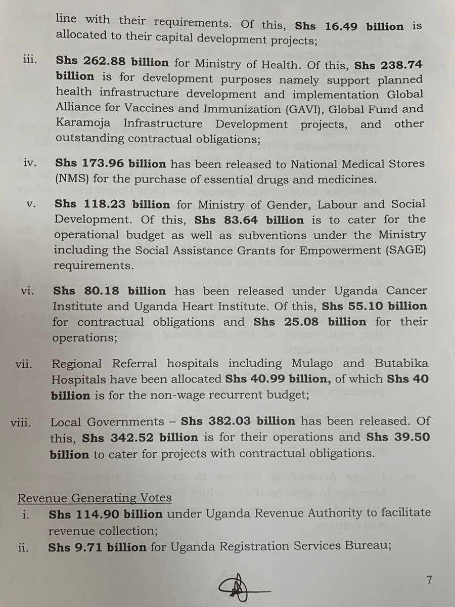 BREAKDOWN OF ALLOCATIONS Q1 FY 2025/26:
#KnowYourBudget25