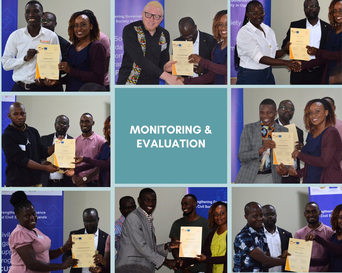 GCSP_Uganda's tweet image. Happy faces in Kampala! π€ After an intensive final session on monitoring & evaluation π, 15 CSOs completed their training with tailored M&E frameworks - and certificates to show for it πͺ. A big step forward for results-based work in their organisations! π