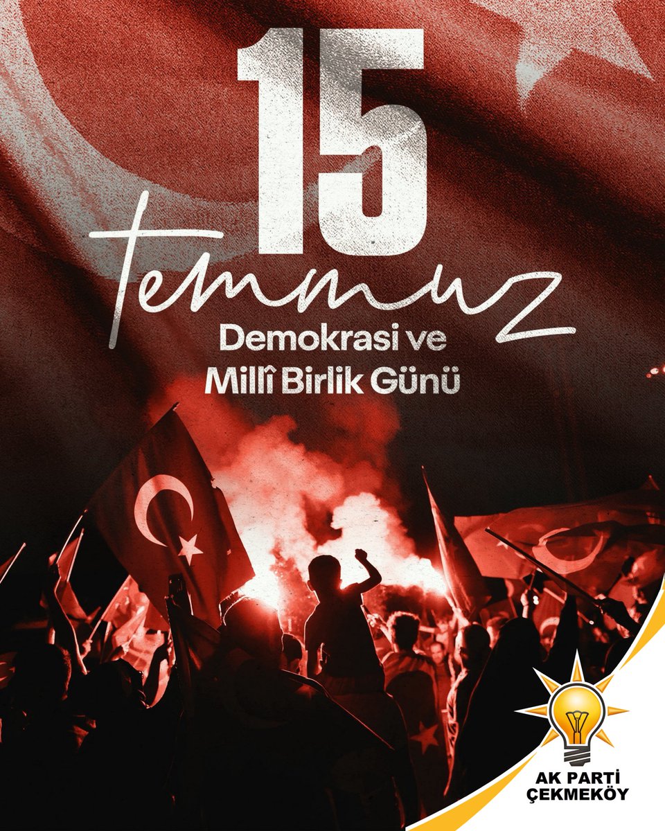 #15Temmuz Demokrasi ve Millî Birlik Günü’nde, vatan uğruna can veren aziz şehitlerimizi rahmetle, kahraman gazilerimizi minnet ve şükranla anıyoruz.

Demokrasiye sahip çıkan milletimizin cesareti ve dirayeti, daima yolumuzu aydınlatacak. 🇹🇷