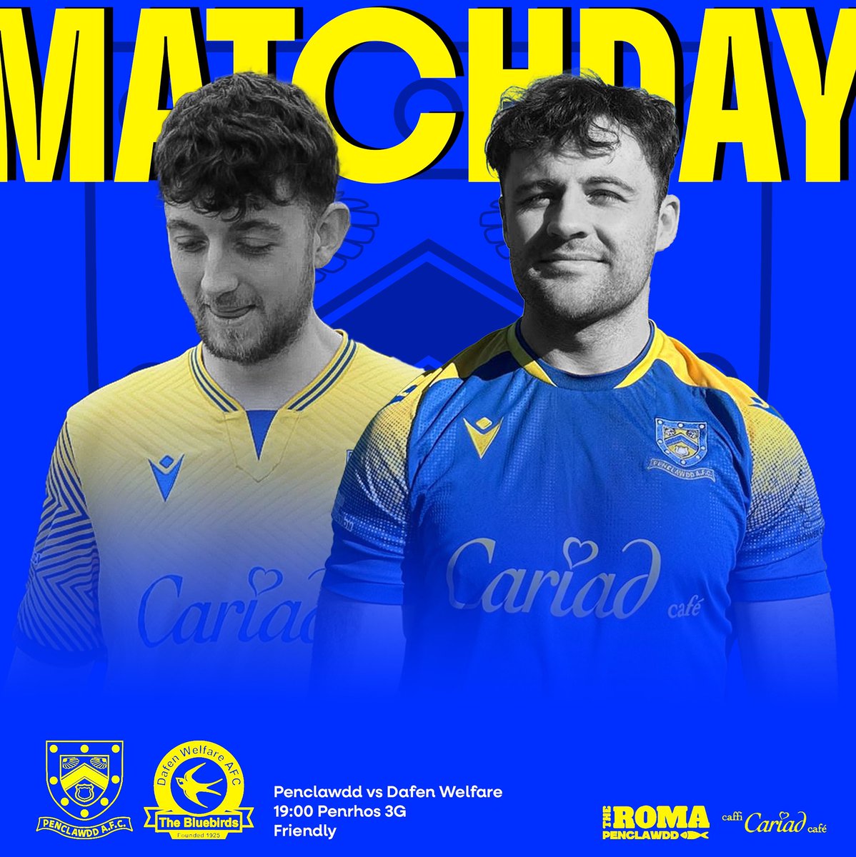 It’s matchday once again! A great test against higher league opposition this evening as we face Dafen Welfare away.

#uppadonks💙💛