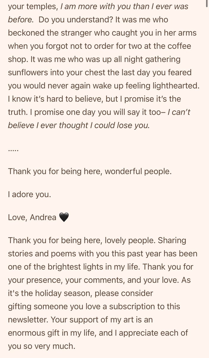 A poem Andrea Gibson wrote in 2023 as a gift for those who were grieving