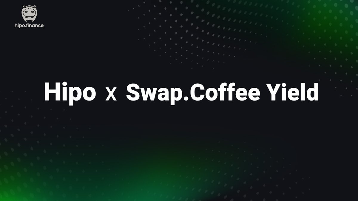Hipo (@hipofinance) on Twitter photo π€ Hipo Now Live on Swap.Coffee Yield!
π Weβre excited to deepen our collaboration with <a href="/swap_coffee_ton/">swap.coffee</a> β and now Hipo is listed in their new Yield service!
π Swap.Coffee is an aggregator that lets you swap hTON and HPO and other tokens at the best π€ Hipo Now Live on Swap.Coffee Yield!
π Weβre excited to deepen our collaboration with <a href="/swap_coffee_ton/">swap.coffee</a> β and now Hipo is listed in their new Yield service!
π Swap.Coffee is an aggregator that lets you swap hTON and HPO and other tokens at the best