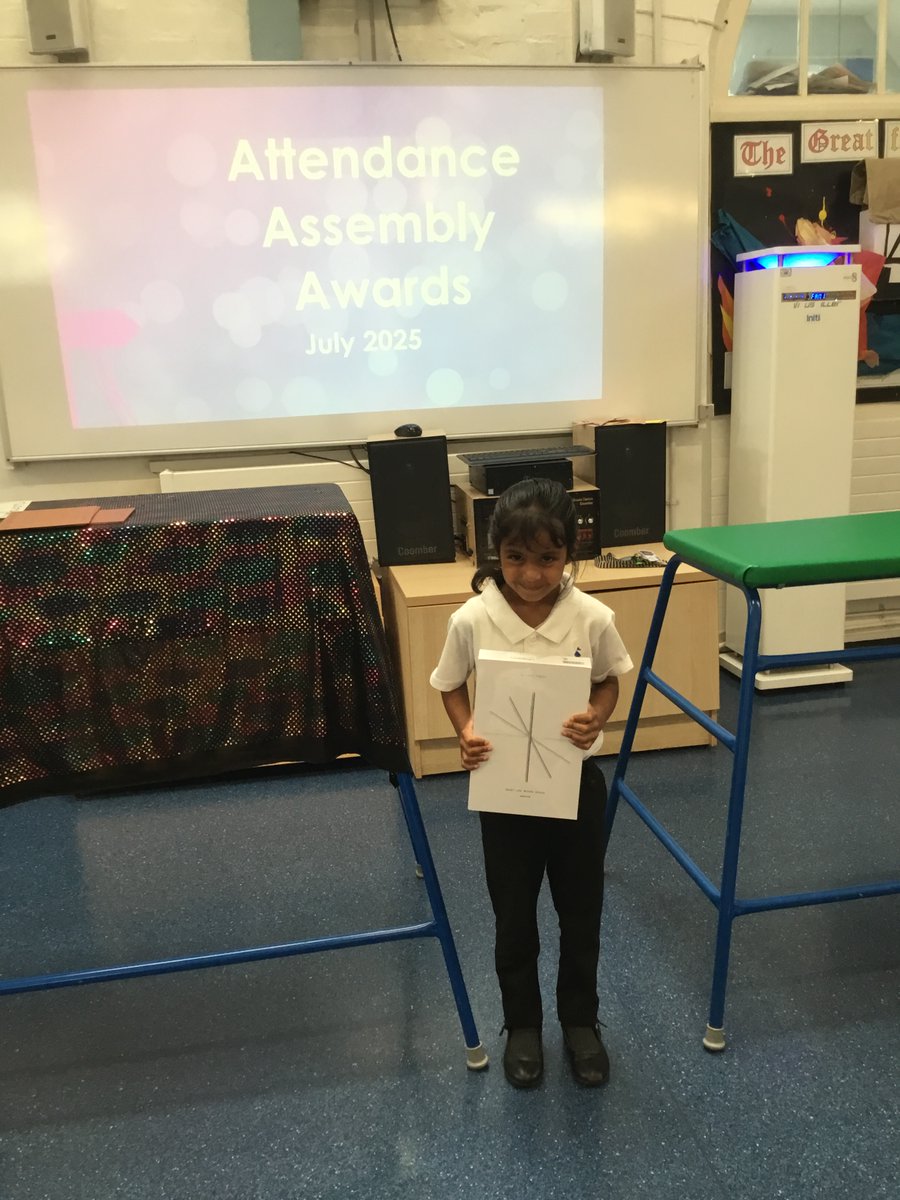 Today, we held our summer attendance awards assembly. Children were awarded with either bronze, silver or gold certificates. Some lucky winners were even awarded prizes for their attendance this year. Well done to the children for coming to school every day!