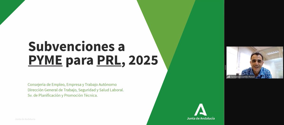 Fed. Autónomos 𝗔𝗧𝗔 (@autonomosata) on Twitter photo ¡En marcha el webinar sobre las subvenciones para proyectos de prevención de riesgos laborales en Andalucía! <a href="/IAPRL/">Inst. Andaluz de Prevención de Riesgos Laborales</a>
Si necesitas más información o no has podido asistir puedes acceder a la guía resumen en ata.es/ataandalucia/ o llamarnos al 900 100 060 de #ATAAndalucía
Hay ¡En marcha el webinar sobre las subvenciones para proyectos de prevención de riesgos laborales en Andalucía! <a href="/IAPRL/">Inst. Andaluz de Prevención de Riesgos Laborales</a>
Si necesitas más información o no has podido asistir puedes acceder a la guía resumen en ata.es/ataandalucia/ o llamarnos al 900 100 060 de #ATAAndalucía
Hay