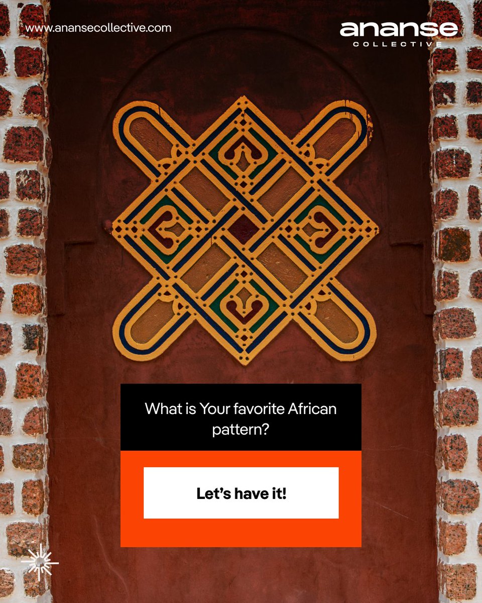 AnanseCollectiv's tweet image. African patterns are rich with meaning and soul - each one inspiring creativity in its own unique way.

Which African pattern speaks to you most or sparks your creativity?