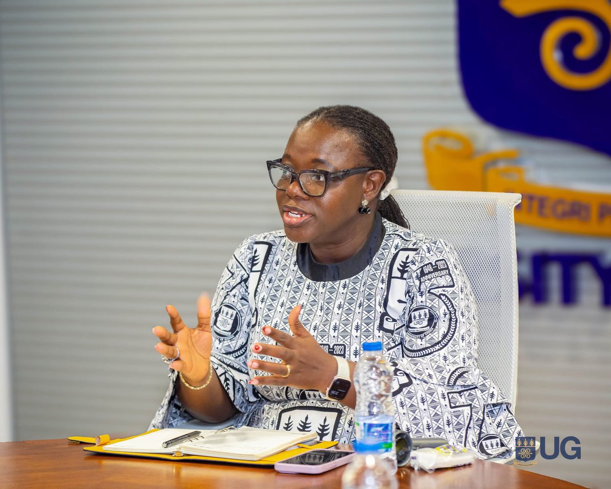 UnivGh_VC's tweet image. Grateful to @adb_Ghana for pledging support towards our “One Student One Laptop” initiative and the Hotspot Comfort Zone project. Their commitment to invest in our agricultural research centres is a welcome boost to our strategic priorities.
#TransformativeStudentExperience