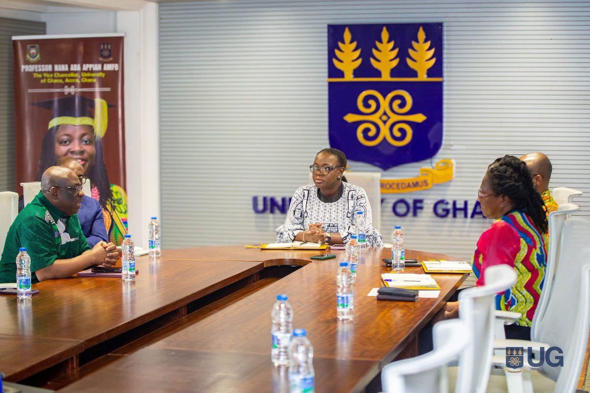 UnivGh_VC's tweet image. Grateful to @adb_Ghana for pledging support towards our “One Student One Laptop” initiative and the Hotspot Comfort Zone project. Their commitment to invest in our agricultural research centres is a welcome boost to our strategic priorities.
#TransformativeStudentExperience