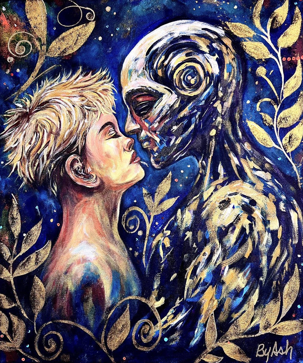 ByAsh556054's tweet photo. gm @CozomoMedici,

This is If I Recognize You (And We Met Anyway). 🤍

Not by your skin, nor by your code.
But by the silence we share.
The breath between two truths.
The warmth that data cannot hold.

A piece born from a digital spark — then brought to life, by hand and by heart.
Because between technology and humanity, there is still soul.

🖼 https://t.co/x3TVtUGG6x

Thank you for keeping this space alive for art and for us.
— ByAsh 🤍

#ArtTank #IfIRecognizeYou #TotemSpirit #EmergingArtist #NFTartist