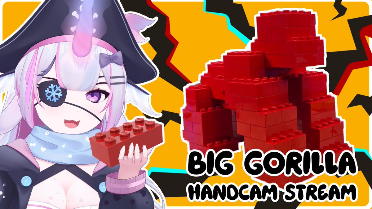 🦍 ~Attention GAMERS!~ 🦍

In Celebration of Donkey Kong Bananza,
I'm doing a silly BIG GORILLA building stream tomorrow!

We'll build a regular gorilla and a BIG BIG GORILLA!
🧱🧱🧱🧱🧱🧱🧱🧱🧱🧱🧱🧱🧱🧱
Time tba! ⏰
#Vtuber #TwitchStreamer #Lego #DonkeyKongBananza