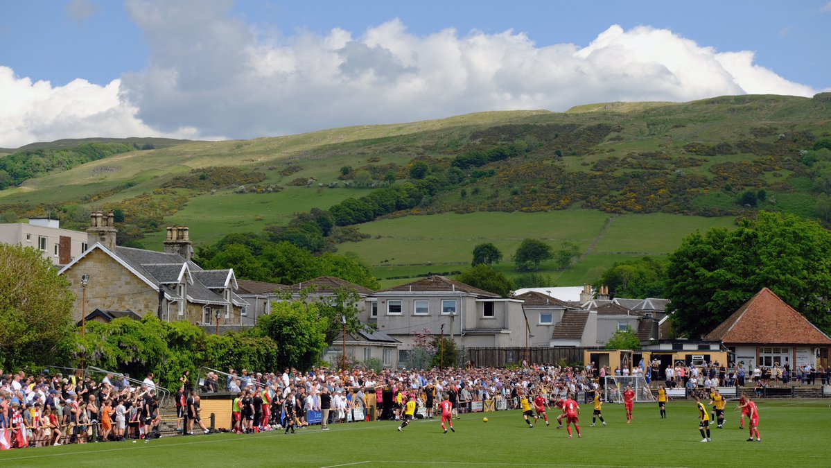 BTurnstiles's tweet image. Top five grounds visited in 2024/25. No. 2: Barrfields Park, home of @LargsThistleFC