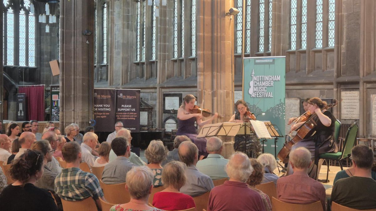 Nottingham Chamber Music Festival (@nottchamberfest) on Twitter photo Photos from the <a href="/VilliersQuartet/">Villiers Quartet</a> concert in the stunning surroundings of <a href="/StMarysNotts/">St Mary's in the Lace Market, Nottingham</a> - performing Haydn op. 76/5, Vivian Fung's Quartet no. 1, and Schubert "Rosamunde". Photos from the <a href="/VilliersQuartet/">Villiers Quartet</a> concert in the stunning surroundings of <a href="/StMarysNotts/">St Mary's in the Lace Market, Nottingham</a> - performing Haydn op. 76/5, Vivian Fung's Quartet no. 1, and Schubert "Rosamunde".