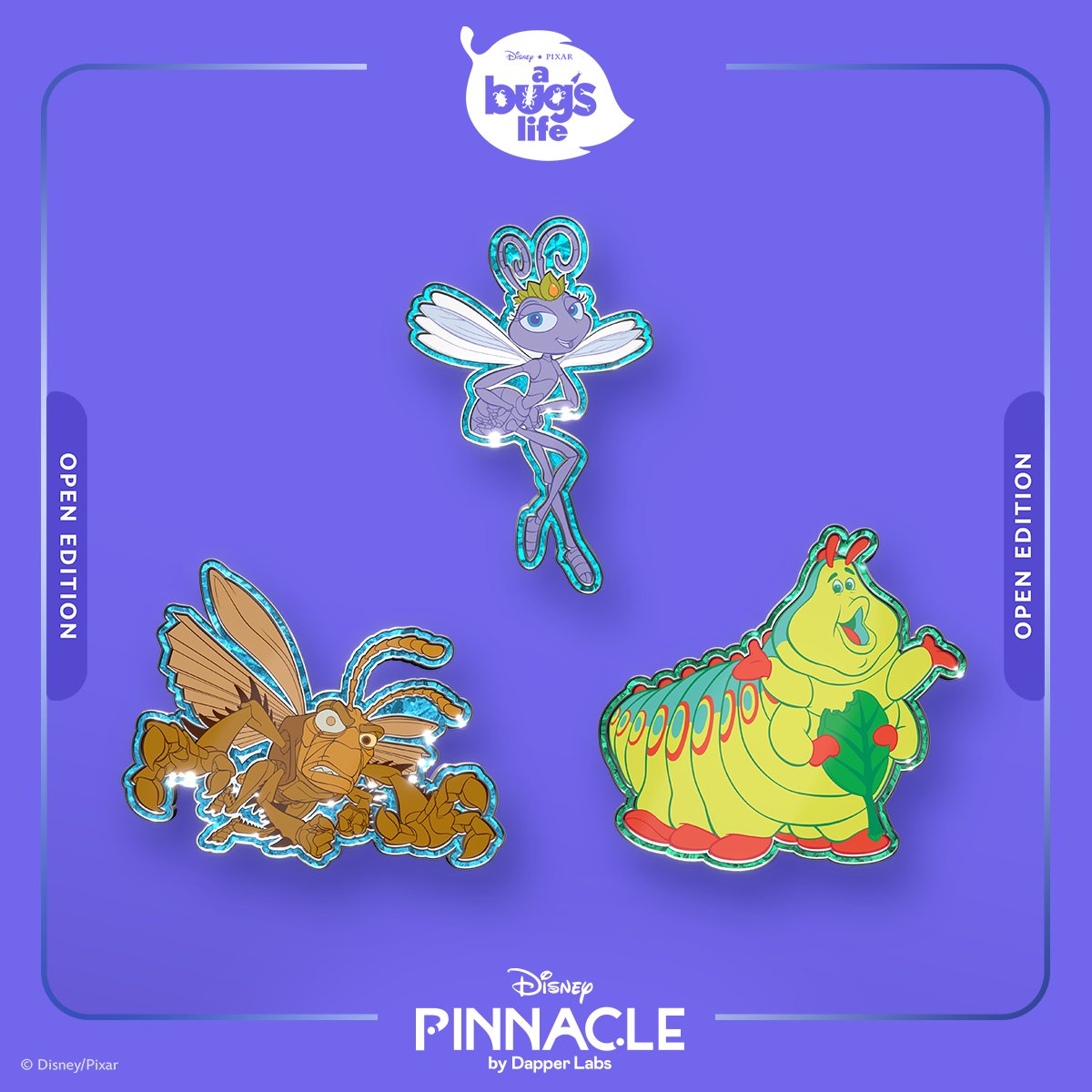🐜The perfect addition to your digital pin collection is here!

🍃The last wave of Pixar’s A Bug’s Life Vol.1 captures a timeless tale of courage, teamwork and standing up against the odds! 

⏰Only available until August 5th!

✨Start collecting today at disneypinnacle.com