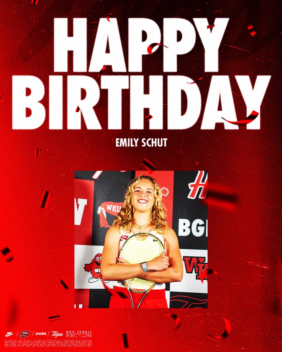 WKUTennis's tweet image. A big birthday shoutout to Emily Schut! Enjoy your special day! ๐ฅณ
#GoTops