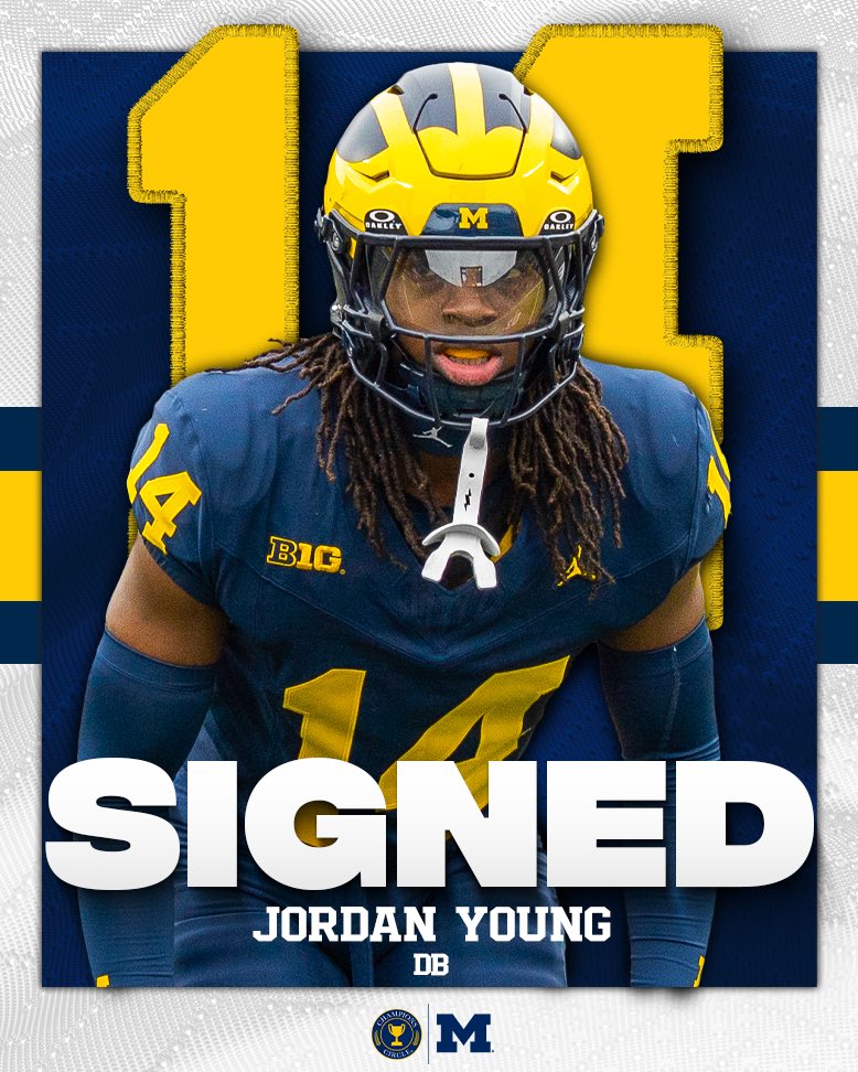Champions Circle (@champcircleuofm) on Twitter photo A four ⭐️ recruit and one of North Carolina’s highest-rated prospects, Year One is officially on the ⏰ for DB Jordan Young.
We’re excited to announce that <a href="/Jordan_Young06/">Jordan Young</a> is an Official Champions Circle Student-Athlete〽️ A four ⭐️ recruit and one of North Carolina’s highest-rated prospects, Year One is officially on the ⏰ for DB Jordan Young.
We’re excited to announce that <a href="/Jordan_Young06/">Jordan Young</a> is an Official Champions Circle Student-Athlete〽️