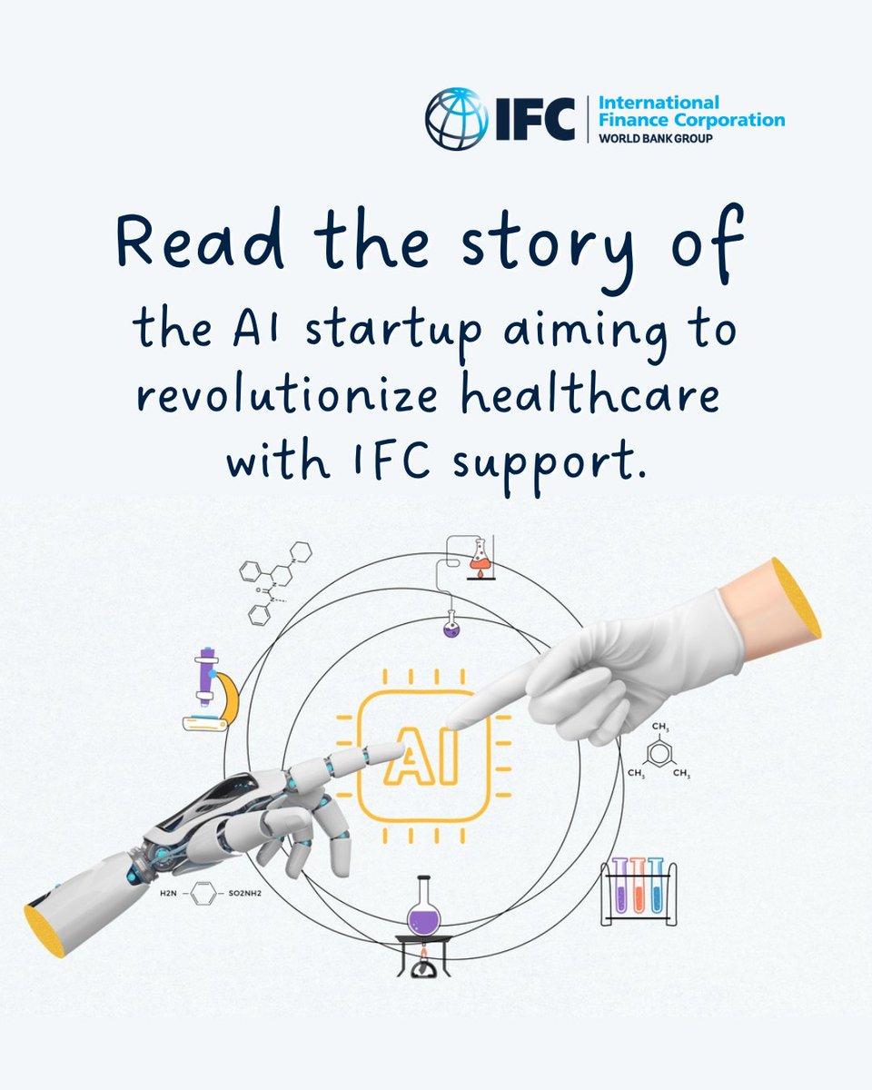 IFC_ECA's tweet image. Can AI revolutionize drug development? Polish startup #Ingenix is building a generative AI co-pilot to speed up access to life-saving medicine. @IFC_org is backing this innovation to help scale its impact in emerging markets. Read the story: wrld.bg/KU4X50WpPYT