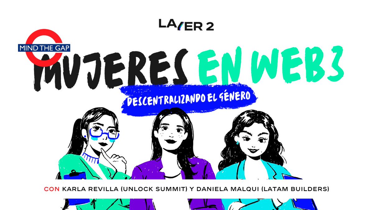 Nos vemos este viernes 18 para hablar del rol de las #Mujeres en el ecosistema #Web3. 

Hosts: <a href="/revillaweb3/">Revillaweb3🪲</a> (<a href="/unlocksummit_io/">UNLOCK WEB3 🌈💜👾</a>) y <a href="/daniela_malqui/">Malqui</a> (<a href="/Latambuilders/">Latam Builders</a>) 

Sigue la transmisión vía:

- Youtube: youtube.com/watch?v=aZmk4R… 

- Linkedin: linkedin.com/events/7348567…