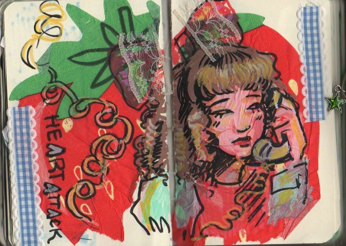 yuk6ie's tweet image. chuu sketchbook doodle and a bonus older kim lip sketch from like 2023
#loonathefanart #loona #chuu #artms #kimlip