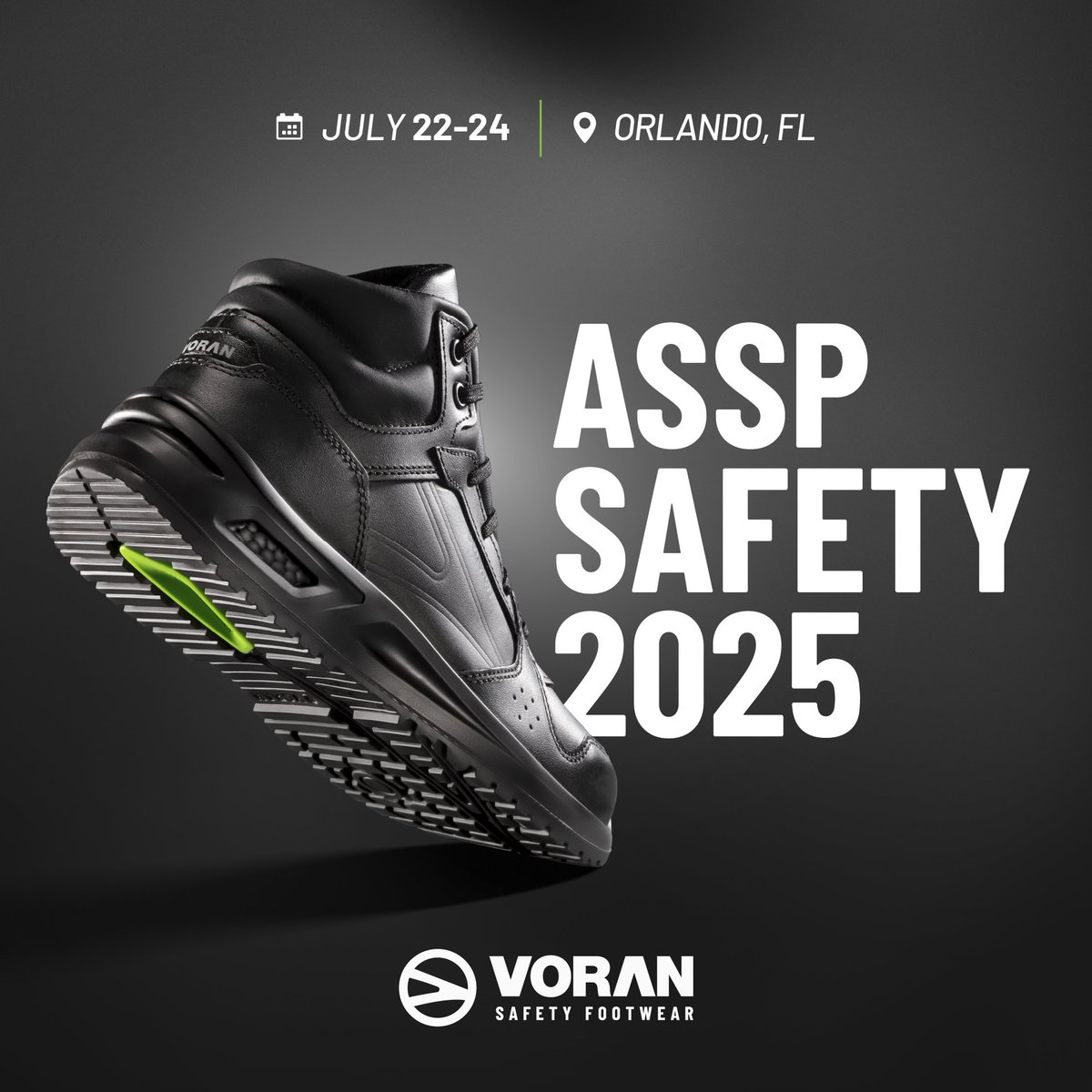 VoranUSA's tweet photo. We’re thrilled to announce our participation in Safety 2025, one of the most important expos in the safety industry. From July 22–24, we’ll be at the Orange County Convention Center in Orlando, FL, showcasing our latest safety footwear innovations.

📍 Booth 2743
📅 July 22–24
📌 9800 International Dr, Orlando, FL

If you’ll be there too, let’s connect!

#safetyshoes #worksafety #safeatwork #footwear #Voran