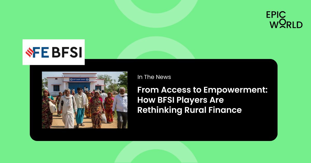 Big shifts in rural finance! Jyotsna Krishnan, shares key insights in a new <a href="/FinancialXpress/">Financial Express</a> article.

It's a must-read on moving beyond inclusion to real empowerment through human-centric, household-focused financial solutions: bfsi.financialexpress.com/features/from-…