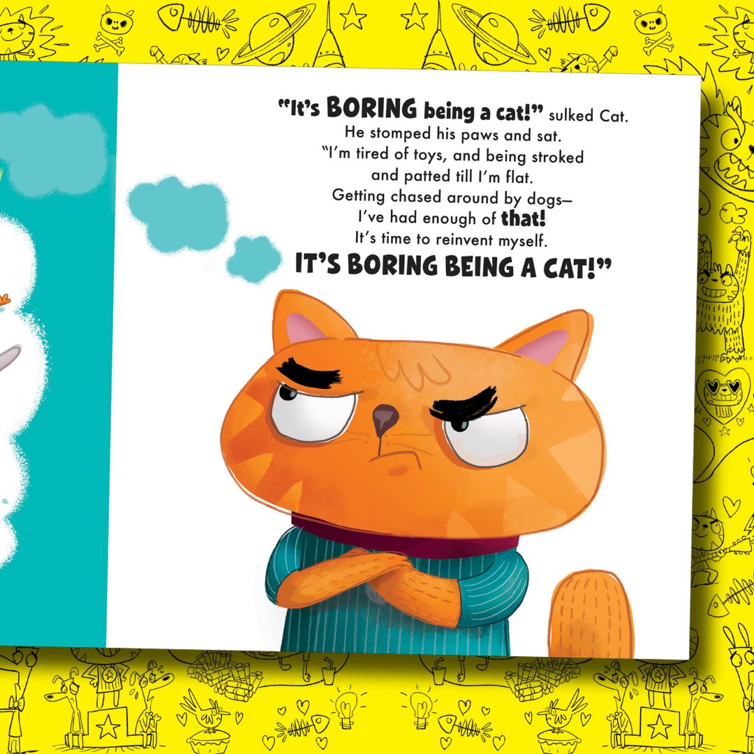 Cat’s tired of being a cat… but is life really better as a horse, a polar bear, or a lion? 🐱🐴🐻🦁 This silly rhyming adventure proves that being yourself is the best kind of fun! Now available!