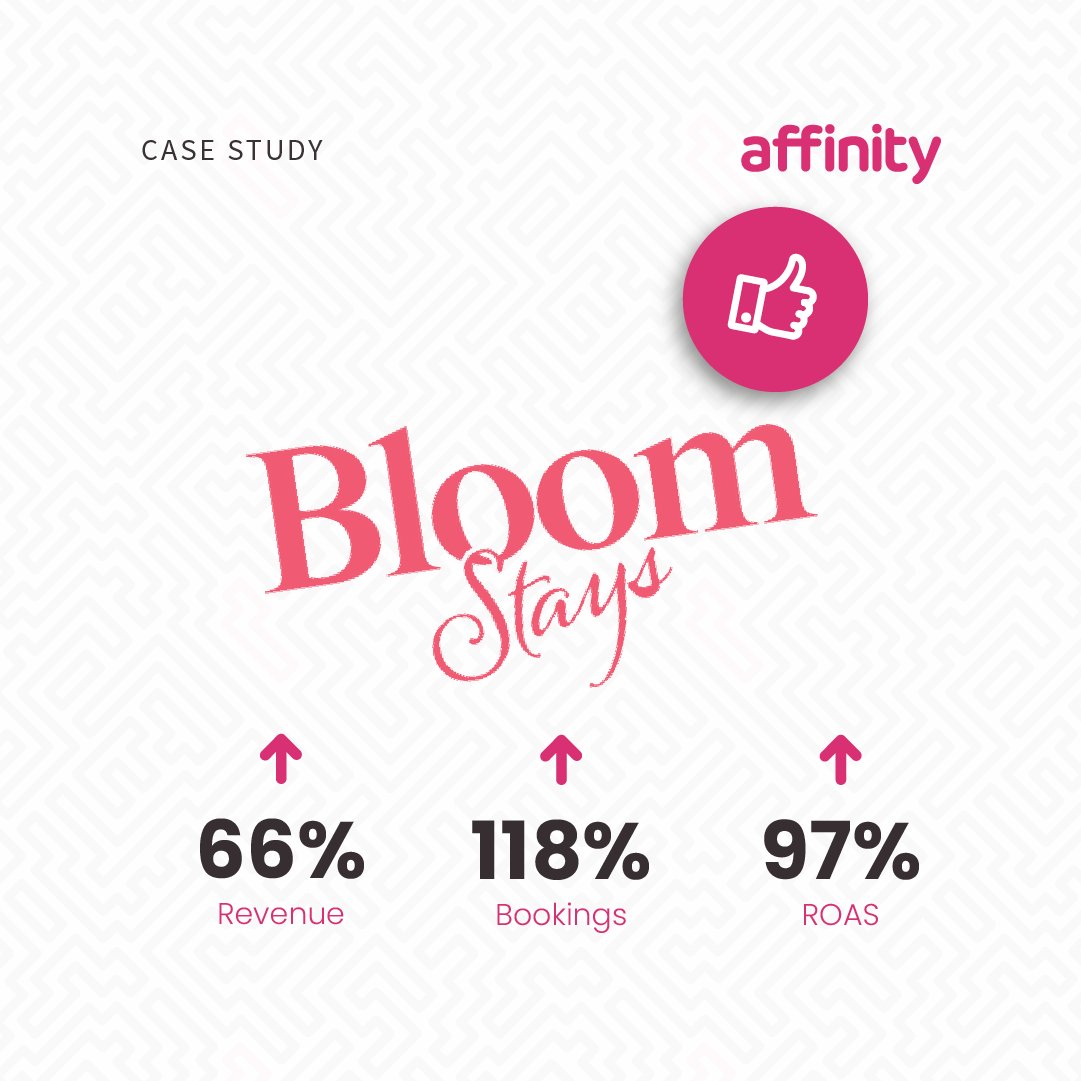 📈 Boosting bookings and revenue for independent holiday brand Bloom Stays!

Bloom Stays partnered with Affinity to scale their paid marketing efforts and turn PPC into a key driver of growth 🏡

Read the full case study here > affinityagency.co.uk/work/bloom-sta… ✅

#DigitalMarketing #PPC
