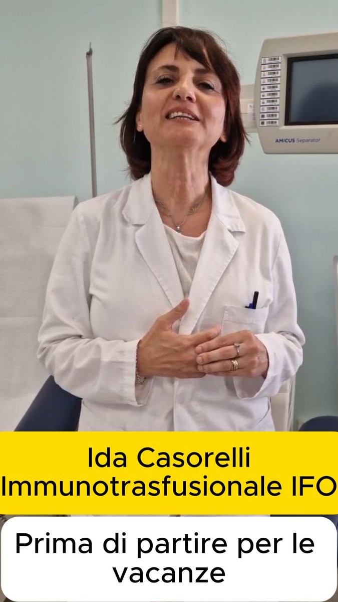 IREISGufficiale's tweet image. 🩸 Vai in vacanza? Prima dona il sangue!
Un piccolo gesto aiuta molte persone.
🎙️ Ascolta l'appello di Ida Casorelli del Servizio Immunotrasfusionale IFO e scegli di fare la differenza prima di partire: buff.ly/IOmiXaV
📍 Tutte le info qui 👉 buff.ly/cS1ml08