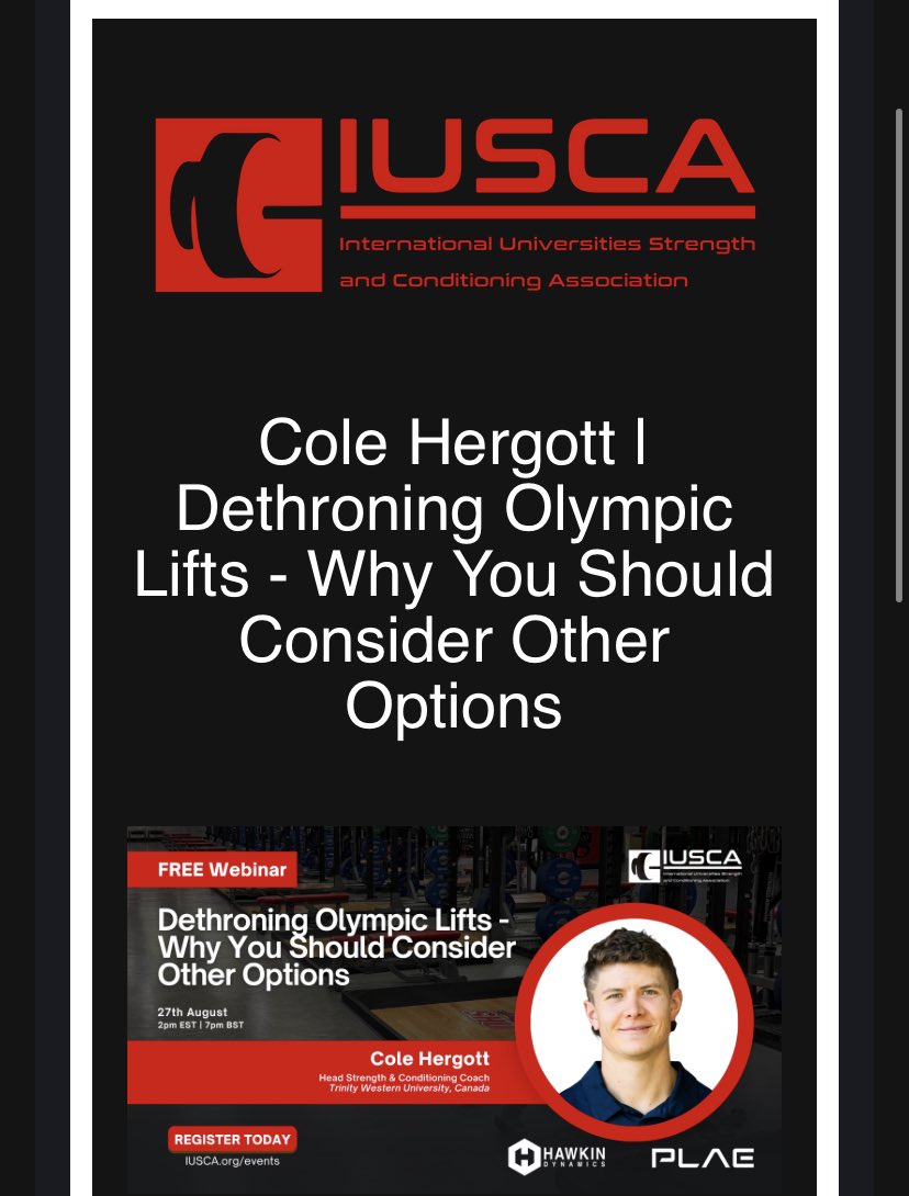 chergott94's tweet image. Honoured to be presenting for the @IUSCA this fall!
If you want to register for my webinar, click the link below!
iusca.org/event-details/…
