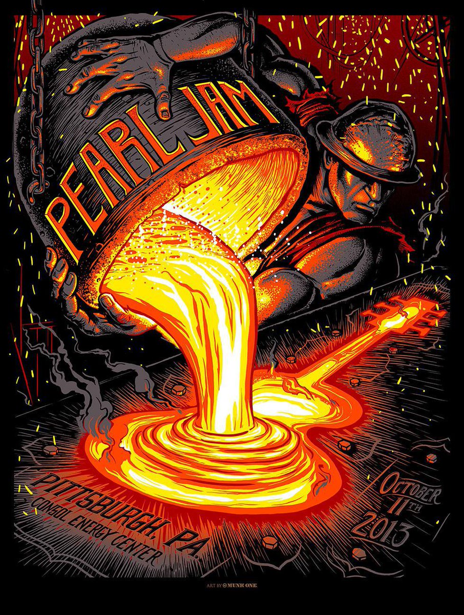 PearlJam's tweet image. Bringing the heat with a 2013 Pittsburgh Tour Poster - now up for auction.
All proceeds benefit the Vitalogy Foundation: pj.lnk.to/AuctionsTP