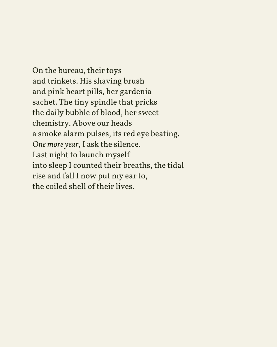 readalittlepoem's tweet image. “Every child’s dream, a parent / in each hand, though this child is fifty.”
— Rebecca McClanahan
.
.
.
This poem appeared in Deep Light: New and Selected Poems by Rebecca McClanahan, published by Iris Press, 2007. Shared here with deep gratitude.
