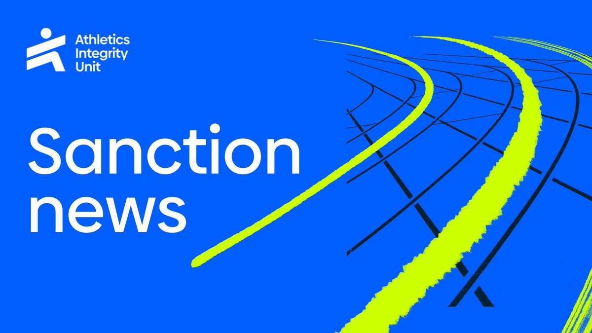 aiu_athletics's tweet image. The AIU has banned Felix Kirui (Kenya) for 2 years from 8 July 2025 for Presence/Use of a Prohibited Substance (Triamcinolone acetonide). DQ results from 4 May 2025
Details here: bit.ly/Felix-KIRUI-De…