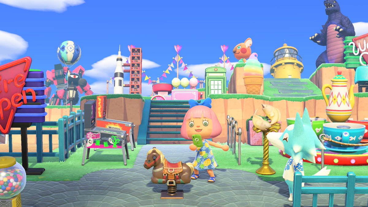 animalcrossing's tweet image. Hi everyone! Since July is halfway over, from now until August 15th, Nook Shopping will be selling items related to Brazil's famous cowboy festival! So giddy on up and check it out if you're interested!