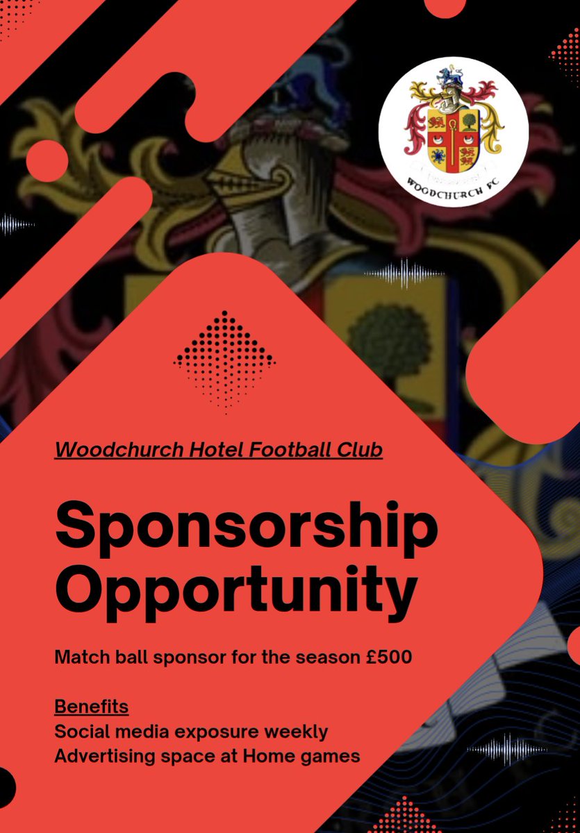 We are on the lookout for any local businesses looking to sponsor the club and get weekly exposure on social media and advertising space at our home games 🤝🔴⚫⚽
