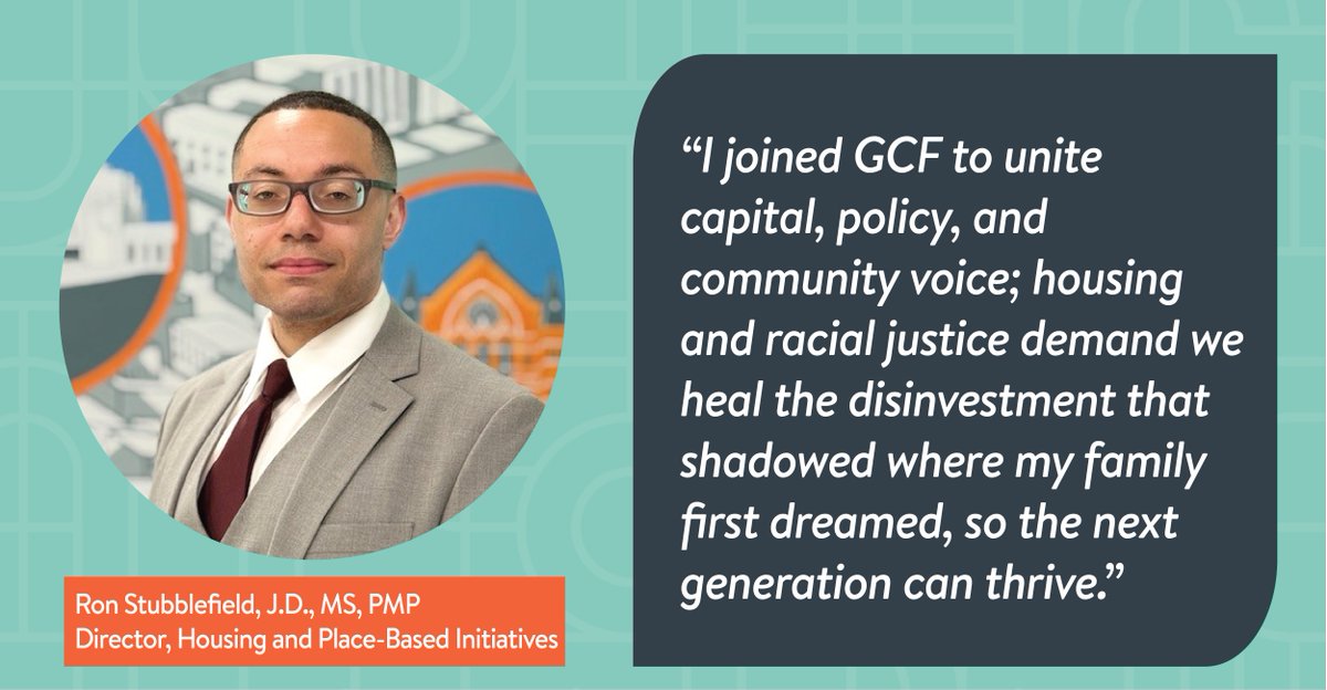 Join us in welcoming Ron Stubblefield, Director, Housing and Place-based Initiatives, to the GCF team!