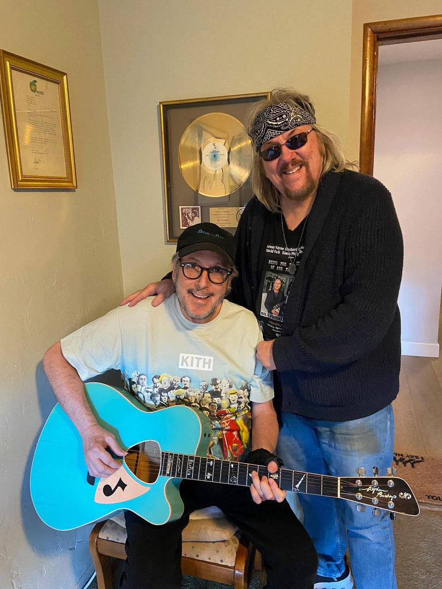 BishSongs's tweet image. Wishing a very happy birthday to my friend and musical brother David Pack! Here we are after recording for my final album THIMK a few months ago. It was an honor to have him sing with me. I’ve known David for nearly 40 years, and his voice sounds better than ever. He’s a great…