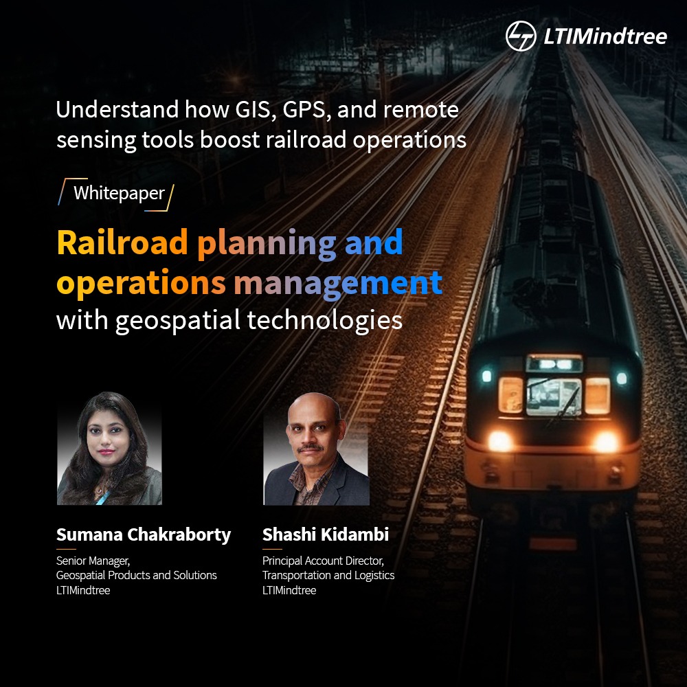 What if railroads could predict maintenance, optimize resources, and boost efficiency in real-time?

Geospatial technologies like GIS, along with digital twins and AI, are making this a reality—transforming the way we plan, build, and manage rail infrastructure.

In our latest